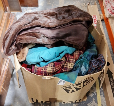 Quantity of assorted vintage clothes and a collection of various paisley wool dresses and other