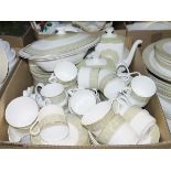 Royal Doulton 'Sonnet' part dinner service comprising coffee cups and saucers, coffee pot, teapot,