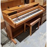 Kawai upright digital electric piano, CA7 'Concert Artist' with stool