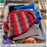 Quantity of vintage wool and other skirts, tweed, linen, printed, patterned etc. (1 box)