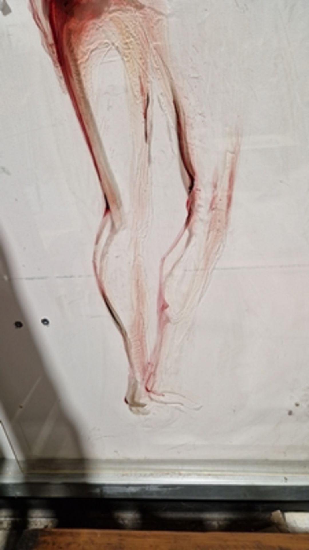 Unattributed Painting on perspex Pair of full length studies of female nudes, 151cm x 60cm (2) - Image 8 of 10