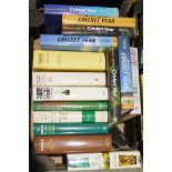 Cricketing interest to include various Wisden Almanacs, anthologies, book of cricket records and