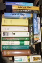 Cricketing interest to include various Wisden Almanacs, anthologies, book of cricket records and