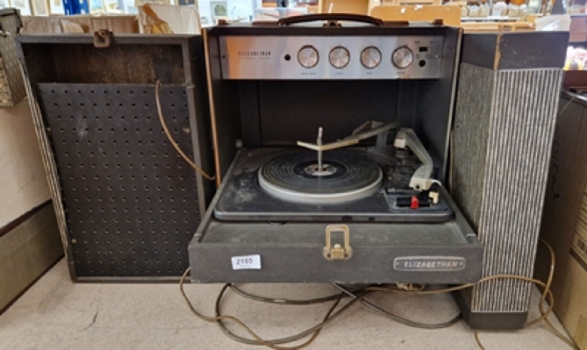 Elizabethan Duo Phonic System record deck with Garrard autoslim turntable