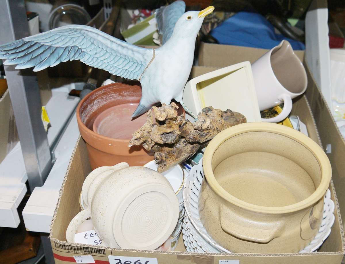 Assorted ceramics to include rice bowls, terracotta bowls, lasagne dish, fish dish, meat platters, - Image 3 of 5