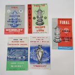 Quantity 1960s Wembley final football programmes; Blackburn Rovers V Wolverhampton Wanderers 1960,