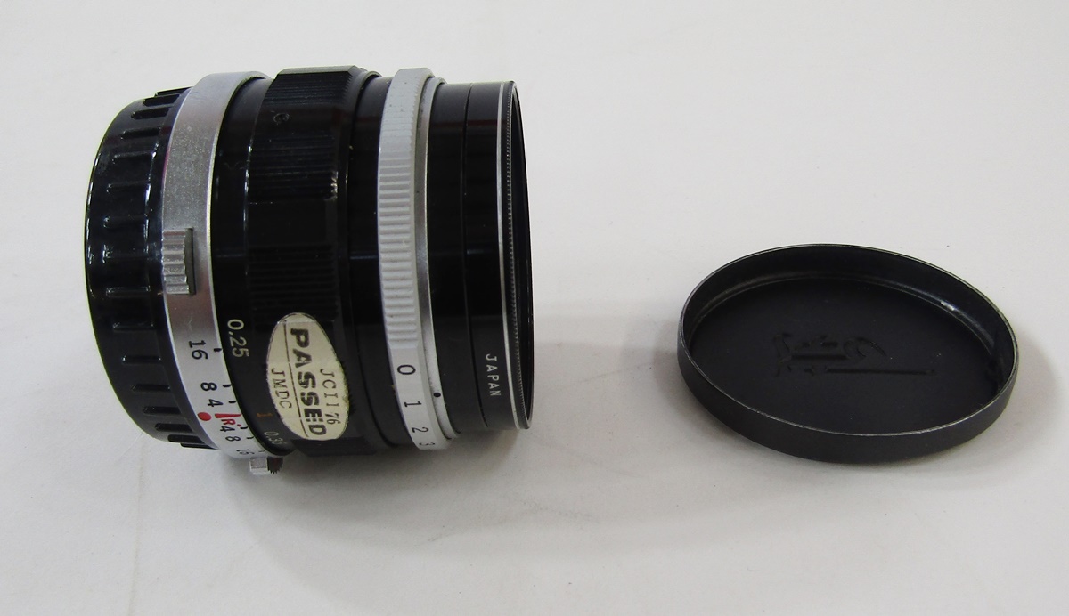 Olympus F Pen FT half frame camera, chrome, serial number 233199, with Olympus F.Zuiko auto s 1:1, - Bild 4 aus 10