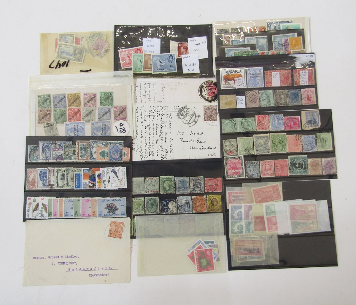 Br Empire/Commonwealth stamps: various stock-cards, leaves and packets of mint/used, QV-QEII, mainly - Image 3 of 3