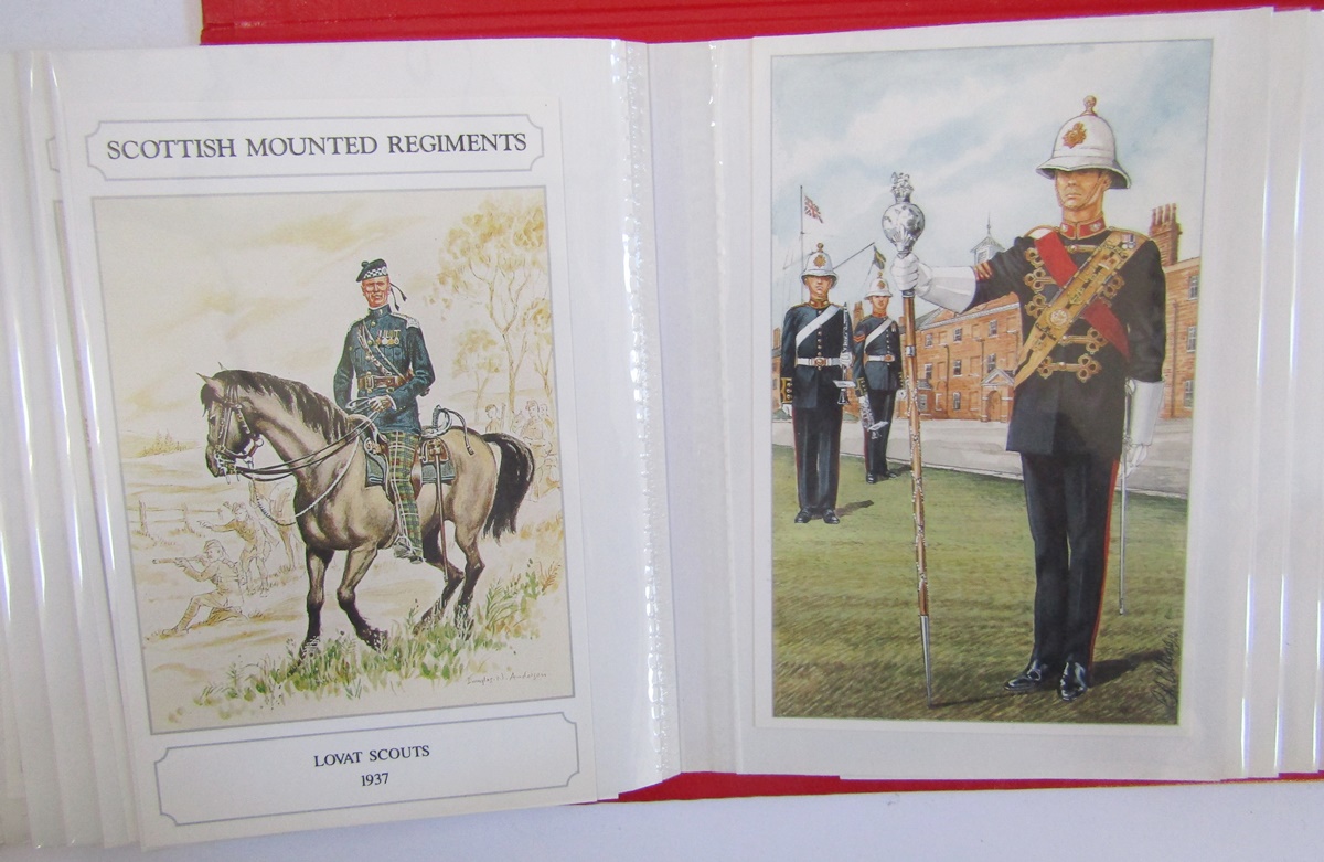 Large quantity of postcards including RAF Army Crests, etc, all in albums - Image 8 of 10