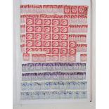 GB stamps: Red stock-book of mint and used Wilding definitives from 1953 onwards with different