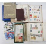 GB & World stamps: With QEII decimal face value £60+ in white crate containing 4 albums (1 empty), 3