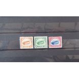 Stamps of USA: USA's first air issue, 1917, mounted mint - the Curtiss “Jenny” - set of 6c, 16c