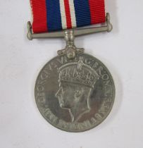 WWI War and Victory Medals named to '3703.GNR.J.C.BADHAM.R.A.', WWII War Medal, National Service