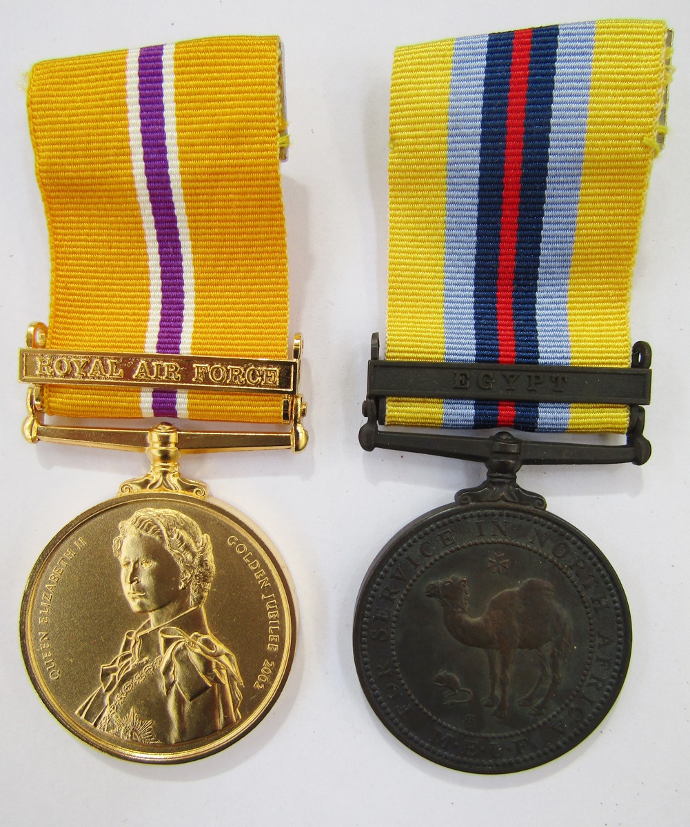 Elizabeth II General Service Medal with canal zone clasp named to "AC2.G.S.Gregory (2555987) RAF", - Image 5 of 8