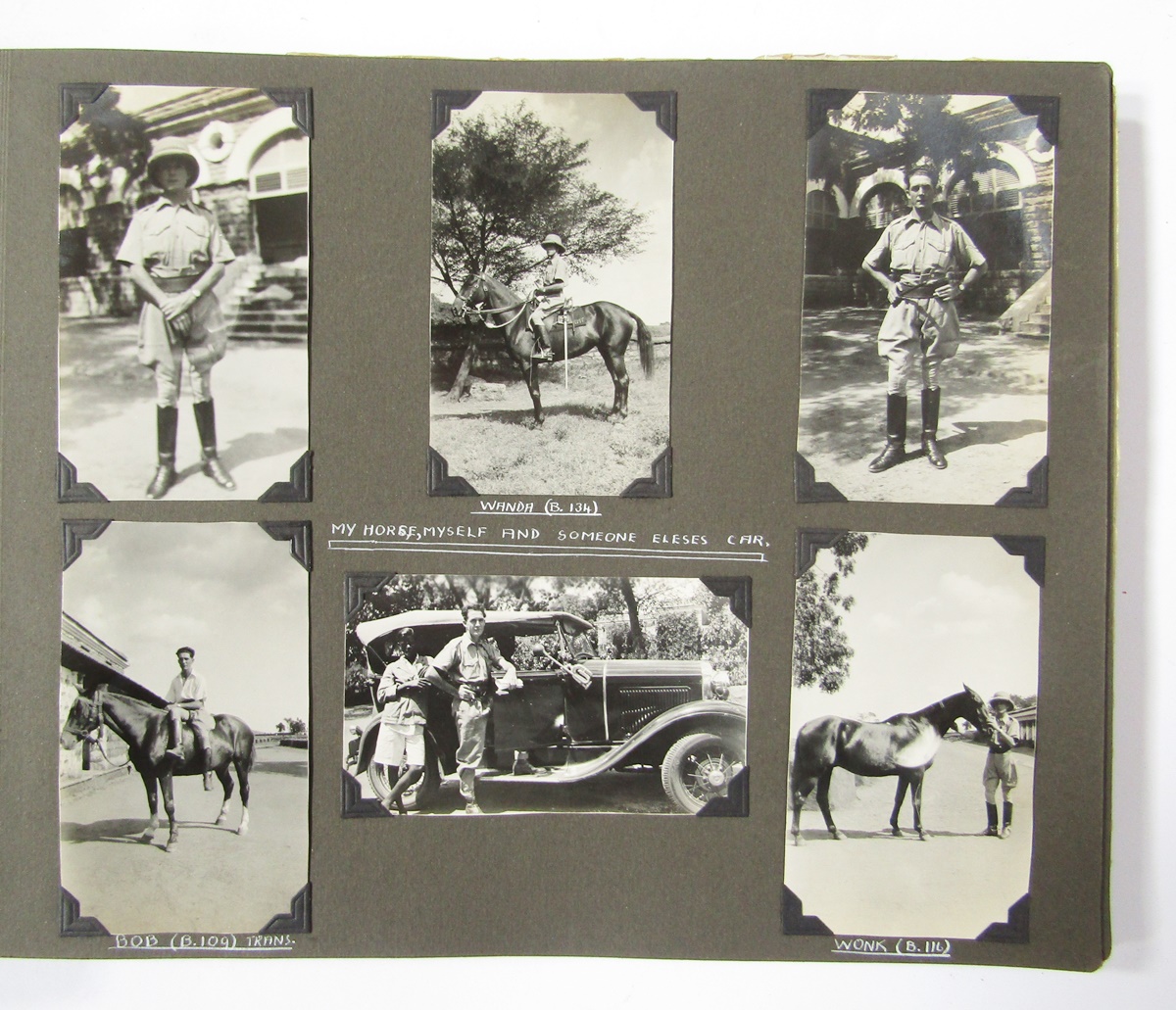 Extensive photograph album of 1st Royal Dragoons interest and dating to the 1920s/30s, tour of - Image 14 of 19