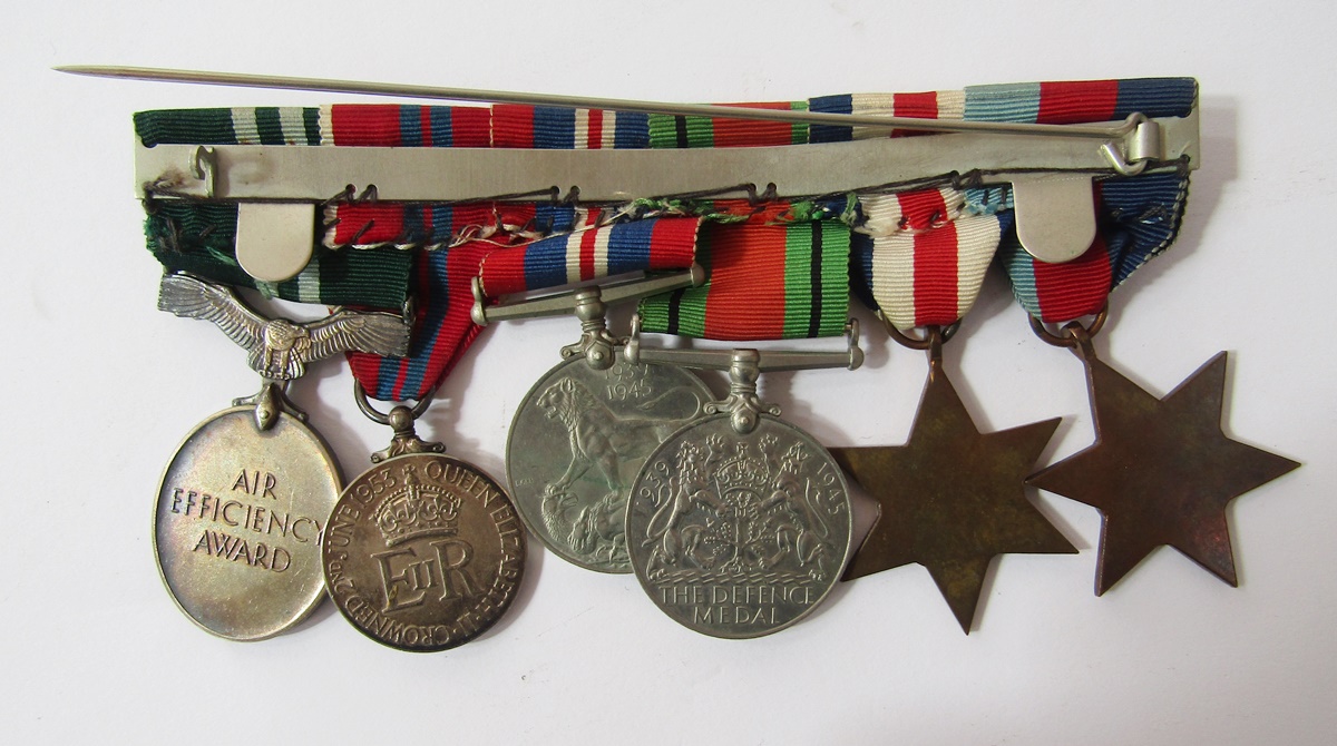 WWII full size and miniature medal group, comprising 1939-45 Star, France and Germany Star, War - Image 4 of 9