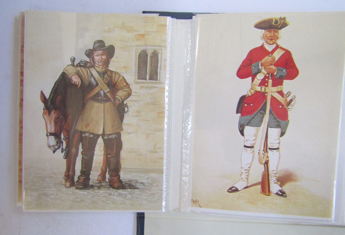 Large quantity of postcards including RAF Army Crests, etc, all in albums - Image 4 of 10