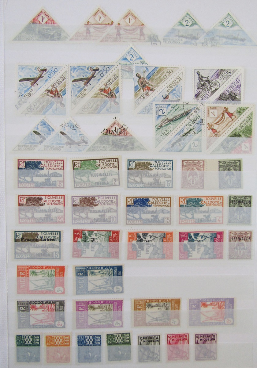 France - Colonial stamps: Mint and used accumulation of various French colonies in large 30 page/ - Bild 9 aus 9