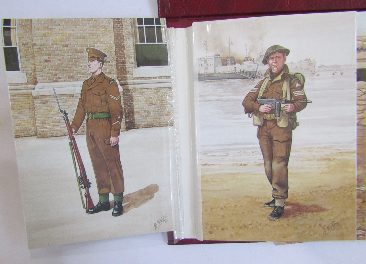 Large quantity of postcards including RAF Army Crests, etc, all in albums - Image 6 of 10