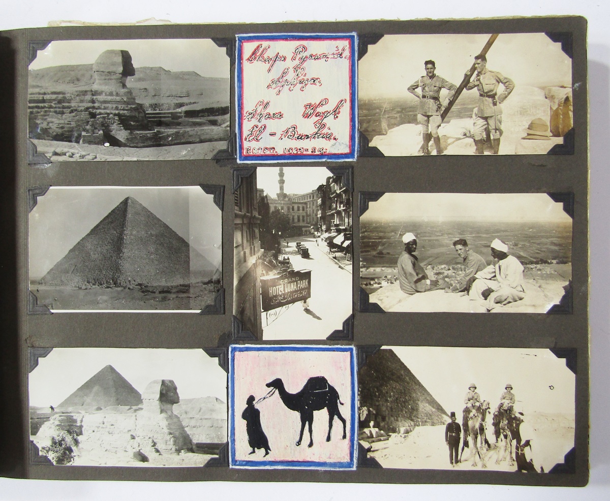 Extensive photograph album of 1st Royal Dragoons interest and dating to the 1920s/30s, tour of - Image 6 of 19