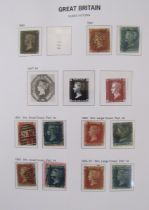 GB stamps: Sleeved SG GB Vol I QV-QEII purposed album of mint and used definitives,
