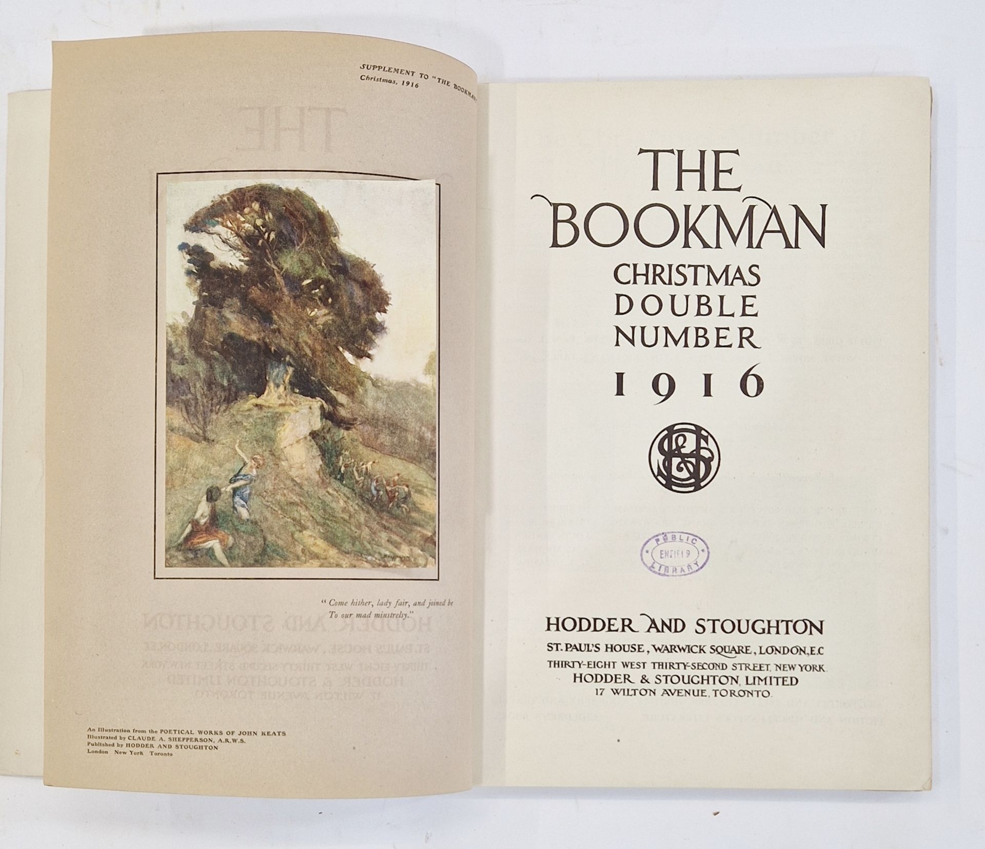 Collection of The Bookman Christmas Numbers - 1923 Kay Nielsen tipped in col plate "The Real - Image 4 of 5