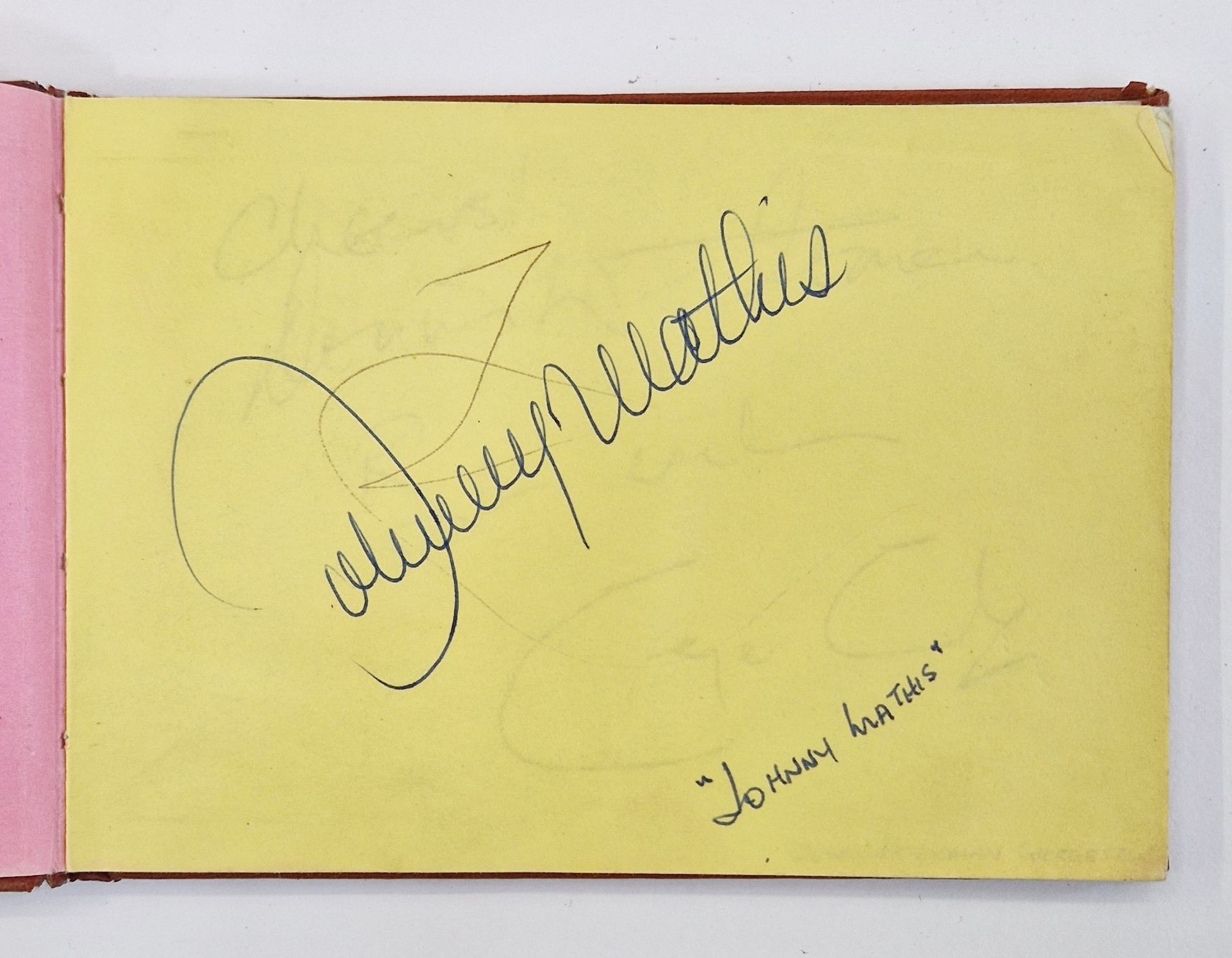 Autograph album, 20th century, to include actors, singers and other celebrities, including Elton - Image 3 of 20
