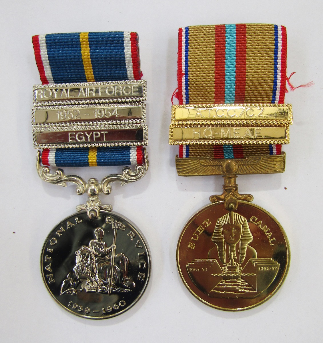 Elizabeth II General Service Medal with canal zone clasp named to "AC2.G.S.Gregory (2555987) RAF", - Image 3 of 8