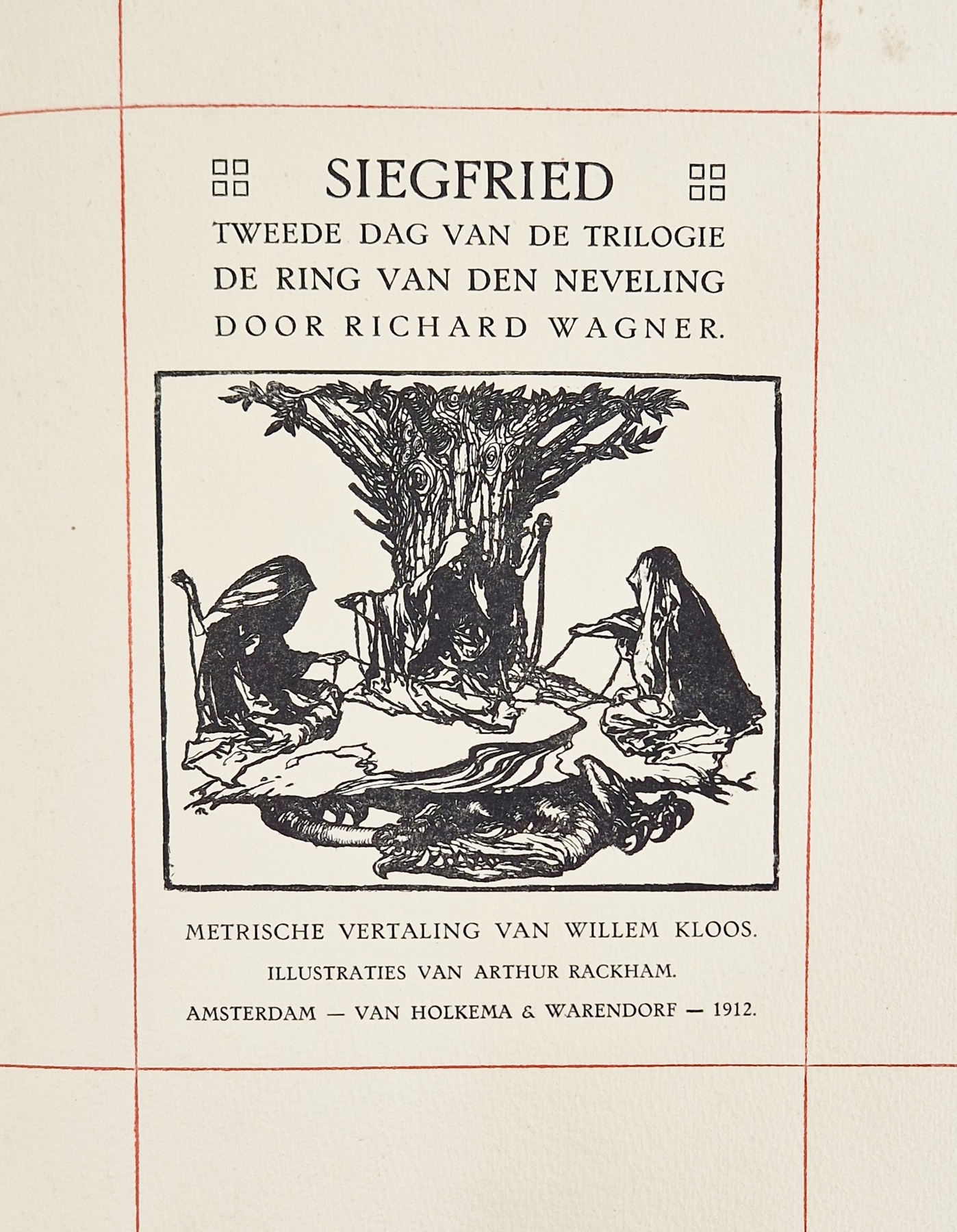 Rackham, Arthur (ills.) Kloos, Willem , Wagner. Richard "Godenschemering" no 103, "Siegfried", no. - Image 4 of 8