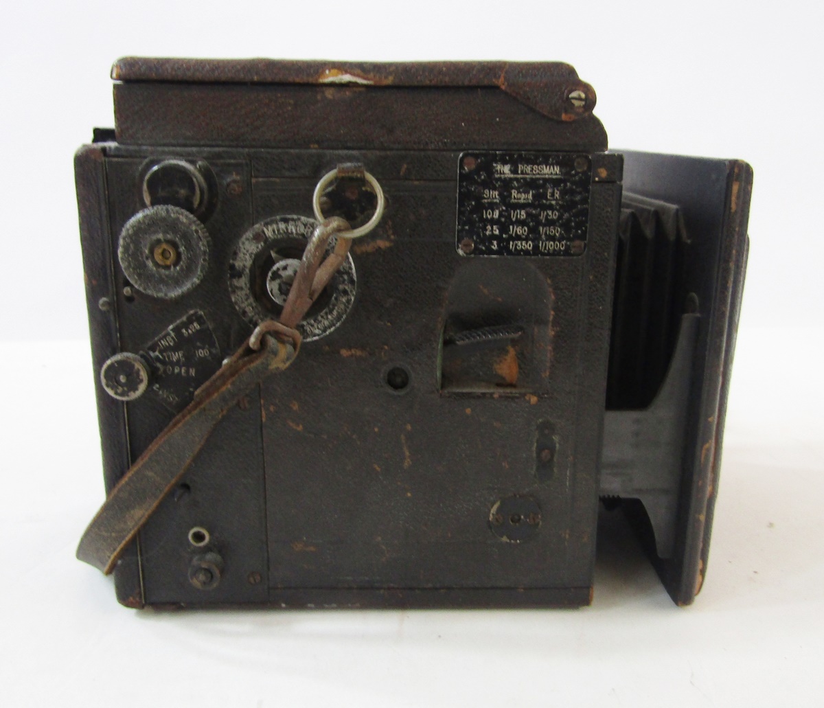 Butcher Popular Pressman camera, makers marks and reference numbers rubbed - Image 3 of 4
