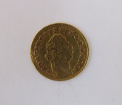 George III guinea 1798, 1st laurel head, red, date below crown, light buckling at 9 o'clock on