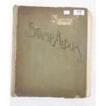 World stamps: Old 716 page, sparsely-filled, Senf 1905 album (15th edition) of QV-KEVII period