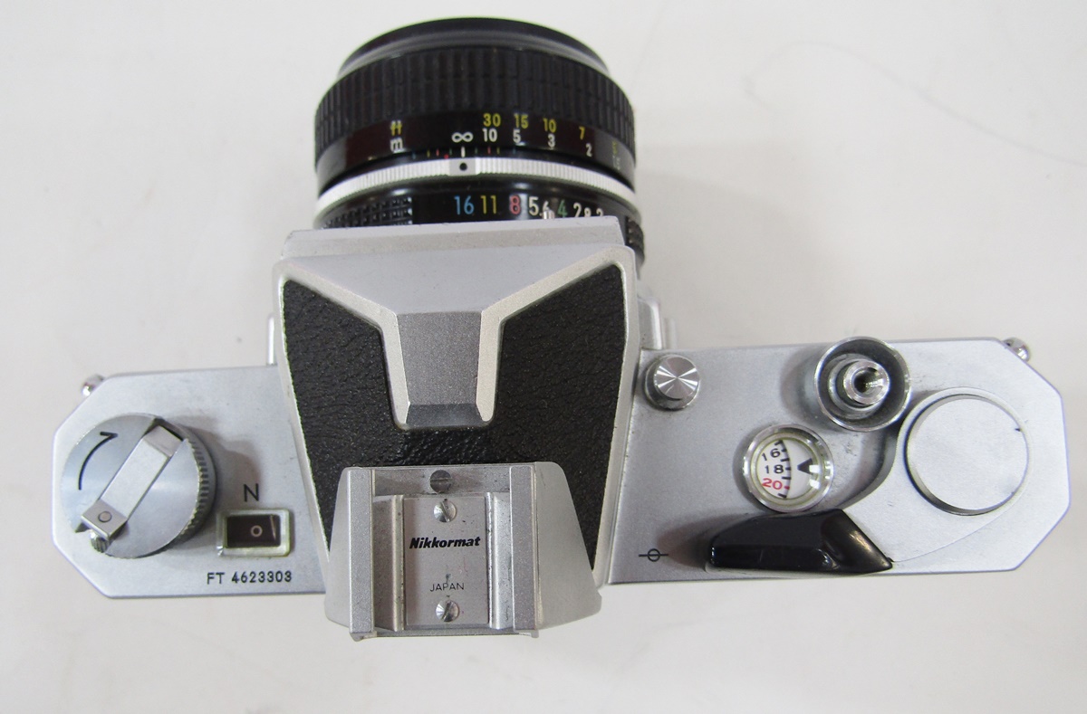 Nikon Nikkormat SLR camera, serial number 4623303, with Nikkor 50mm 1:2 lens, 3241038, in original - Image 4 of 4