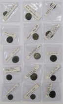 Collection of Roman coins 2nd - 4th century, 2 silver denarius, 1 x Antonius Pius, 1 x Severus