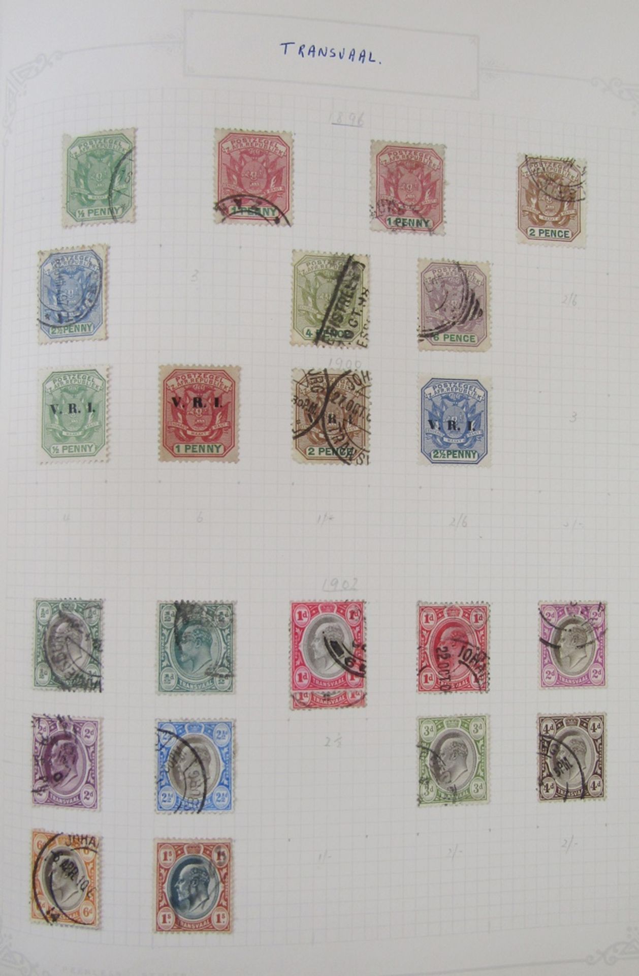 GB & Br Empire stamps: Blue “Favourite Philatelic” album with mint and used definitives, - Image 4 of 5