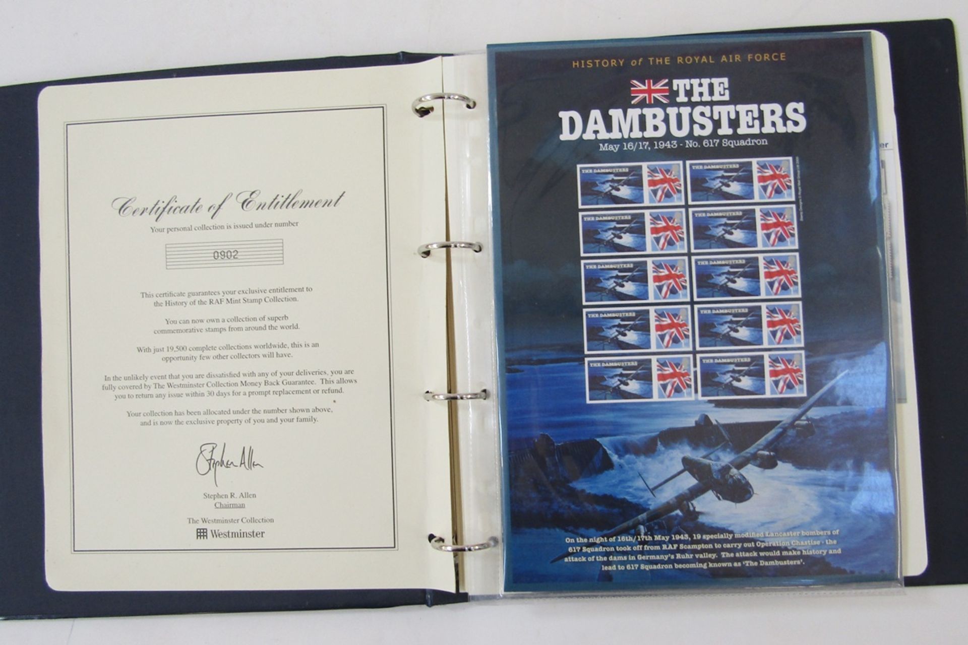 World stamps: Bag of 5 albums including 2 purposed; one to the History of the RAF limited edition - Image 2 of 5