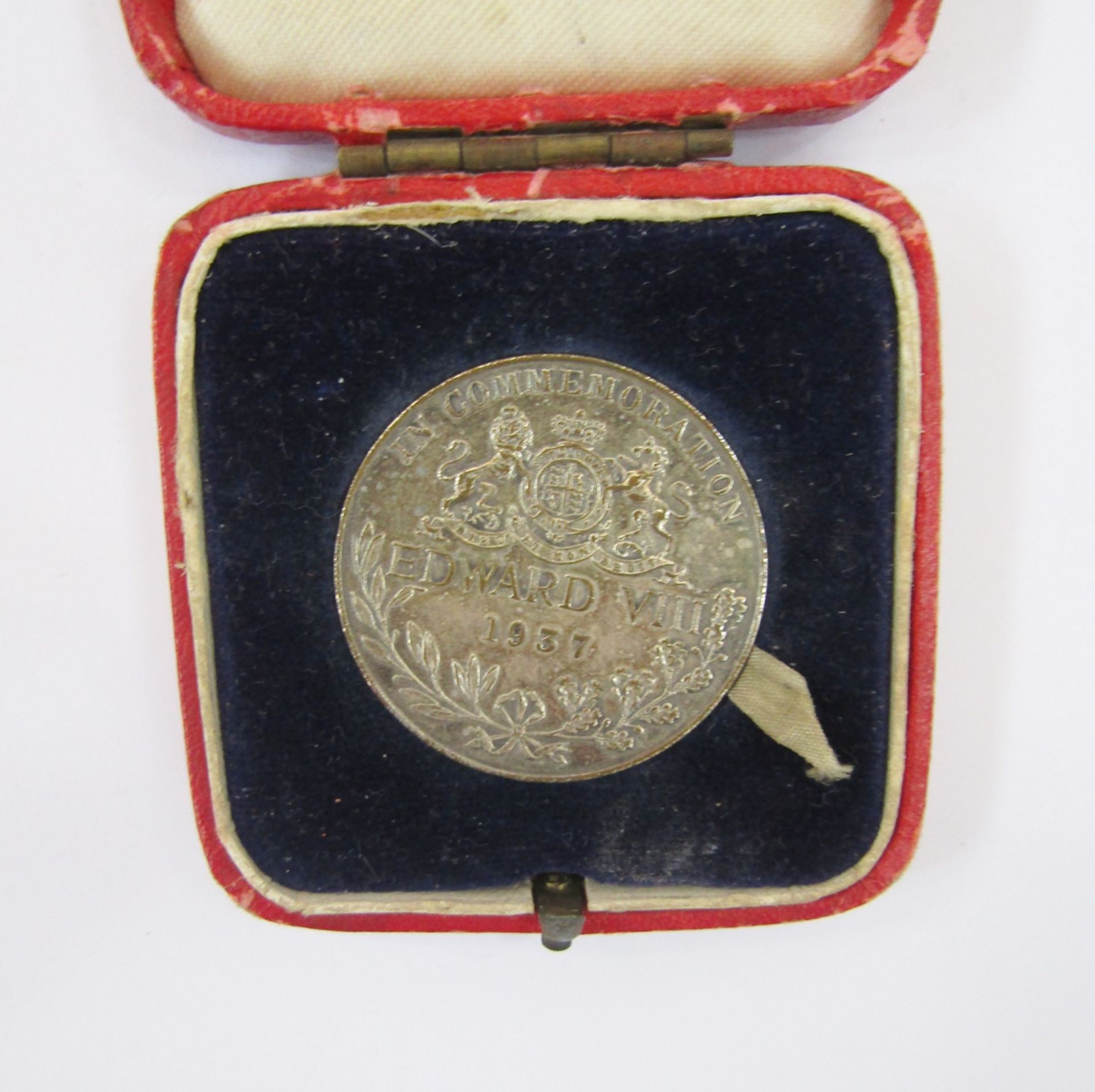 Silver Edward VIII coronation medal, proposed coronation of Edward VIII, Edward facing left, rev, - Image 2 of 2