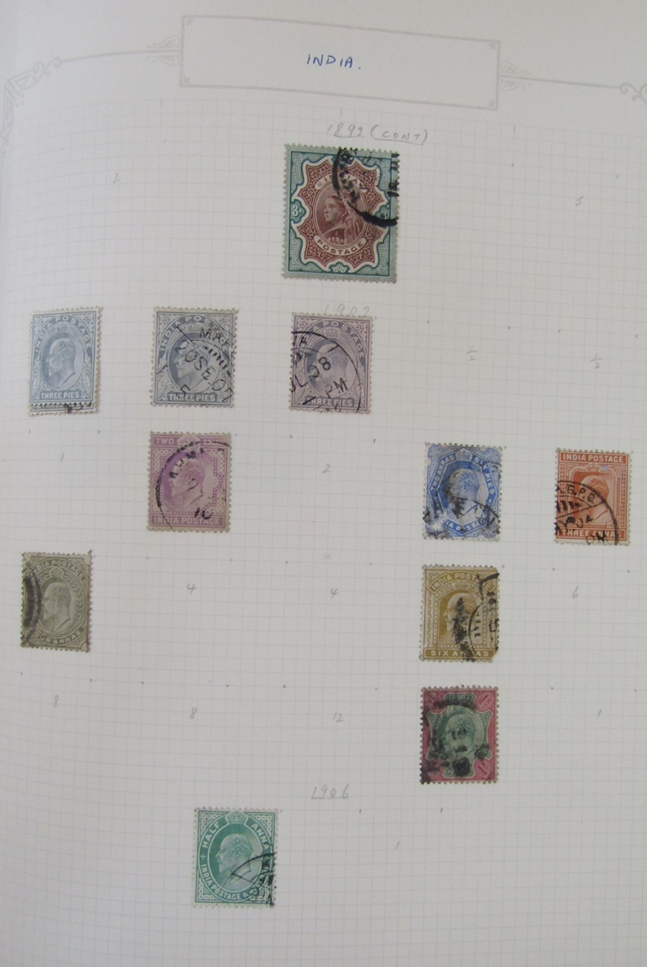 GB & Br Empire stamps: Blue “Favourite Philatelic” album with mint and used definitives, - Image 3 of 5