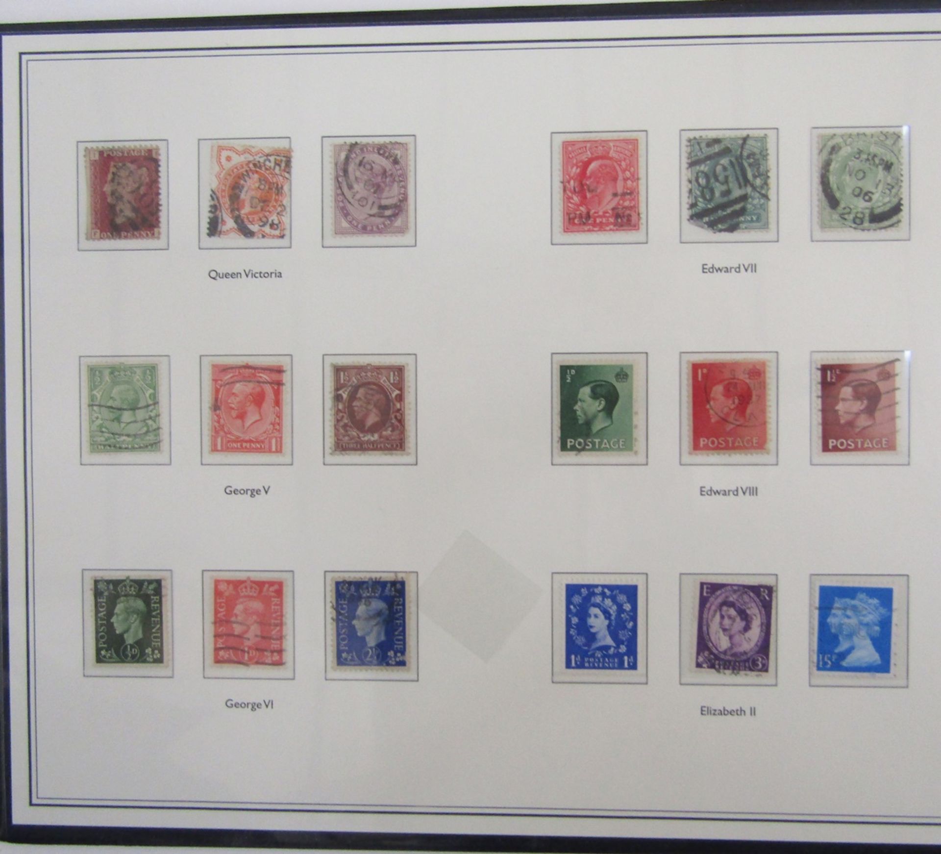 GB stamps: Three Westminster presentation folders in sleeves containing Penny Black TJ, 3 margin, - Image 3 of 4