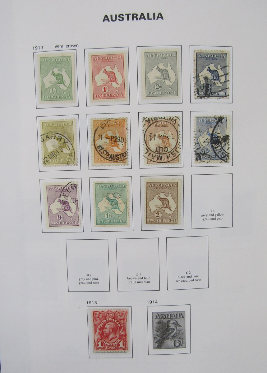 Australia stamps: Bespoke Davo album of mint and used 1913-1990s issues including postage due and