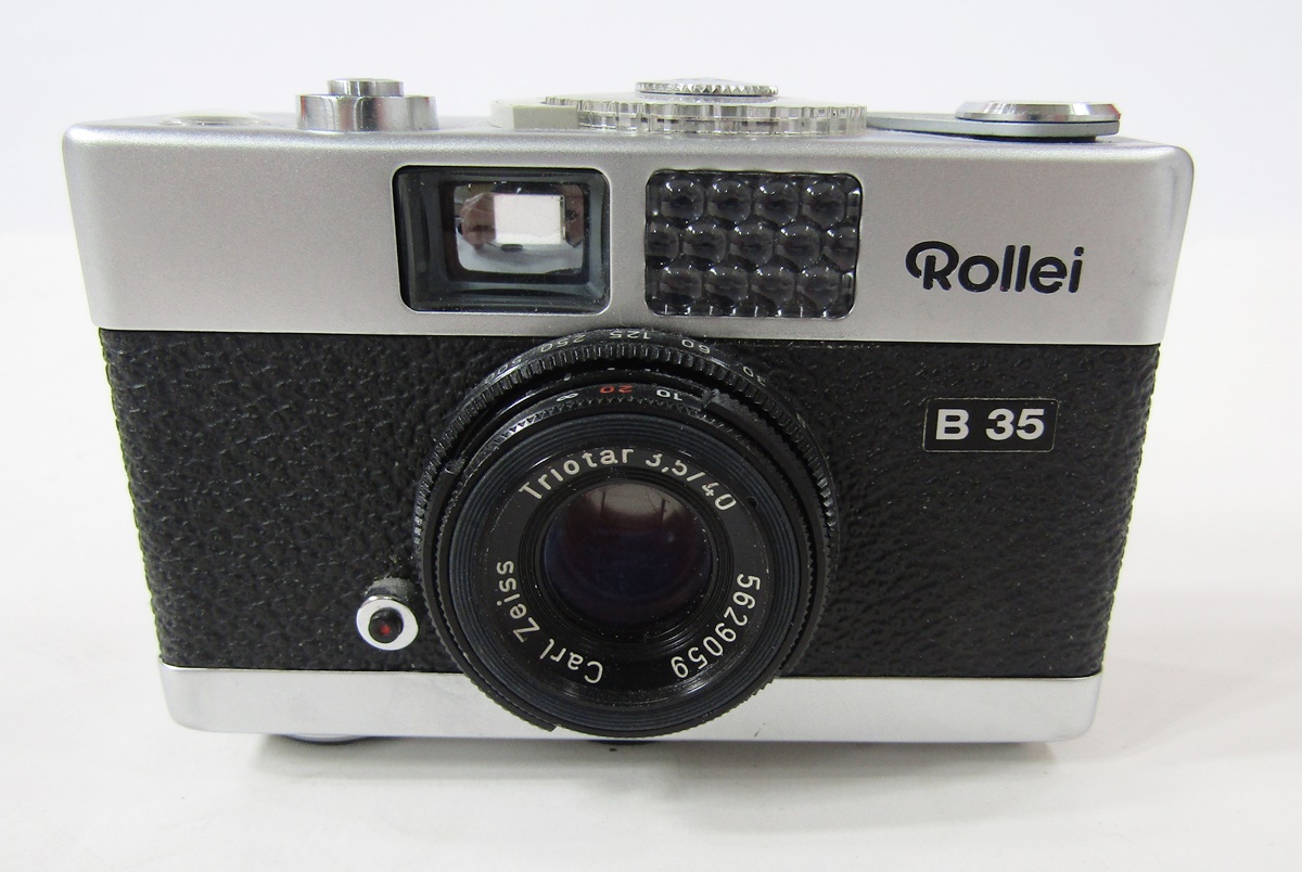 Rollei B35 35mm rangefinder camera, Carl Zeiss Triotar 3,5/40 lens, marked to reverse made by Rollei - Image 3 of 6