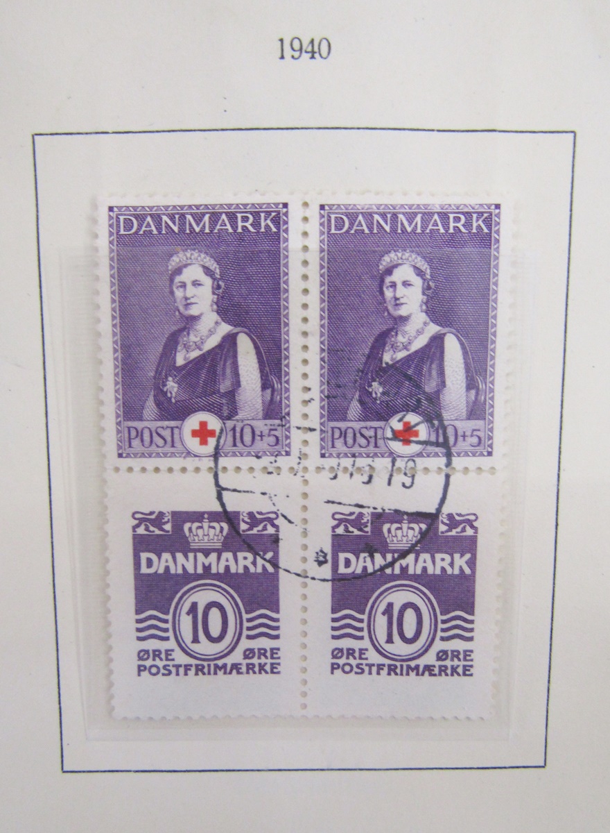 Stamps of Denmark: Green album and large stock-book of definitives, commemoratives, official, - Image 15 of 15