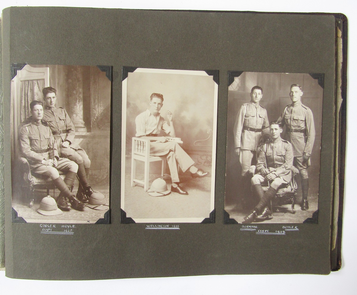 Extensive photograph album of 1st Royal Dragoons interest and dating to the 1920s/30s, tour of - Image 17 of 19