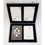 2008 United Kingdom Royal Shield of Arms silver proof collection with certificate of authenticity,