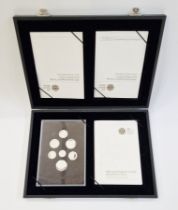 2008 United Kingdom Royal Shield of Arms silver proof collection with certificate of authenticity,