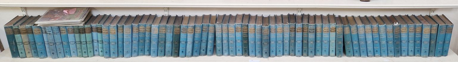 The Strand magazine, 65 vols, all blue pictorial cloth, the backstrips various condition and also