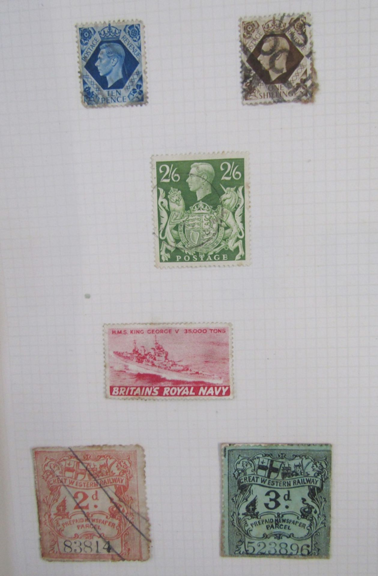 GB & Br Empire stamps: Two red Portwall partially filled albums of mainly mint/used definitives - Image 2 of 4