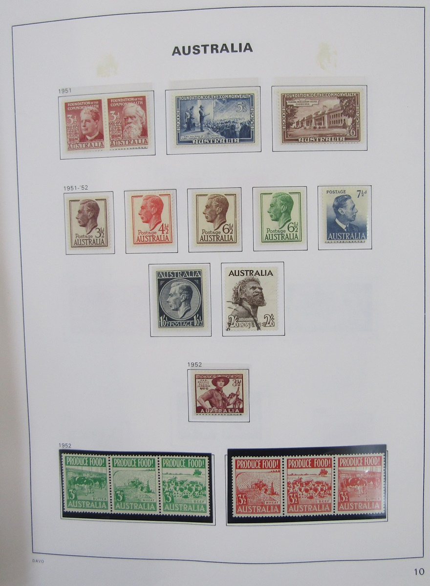 Australia stamps: Bespoke Davo album of mint and used 1913-1990s issues including postage due and - Image 9 of 18