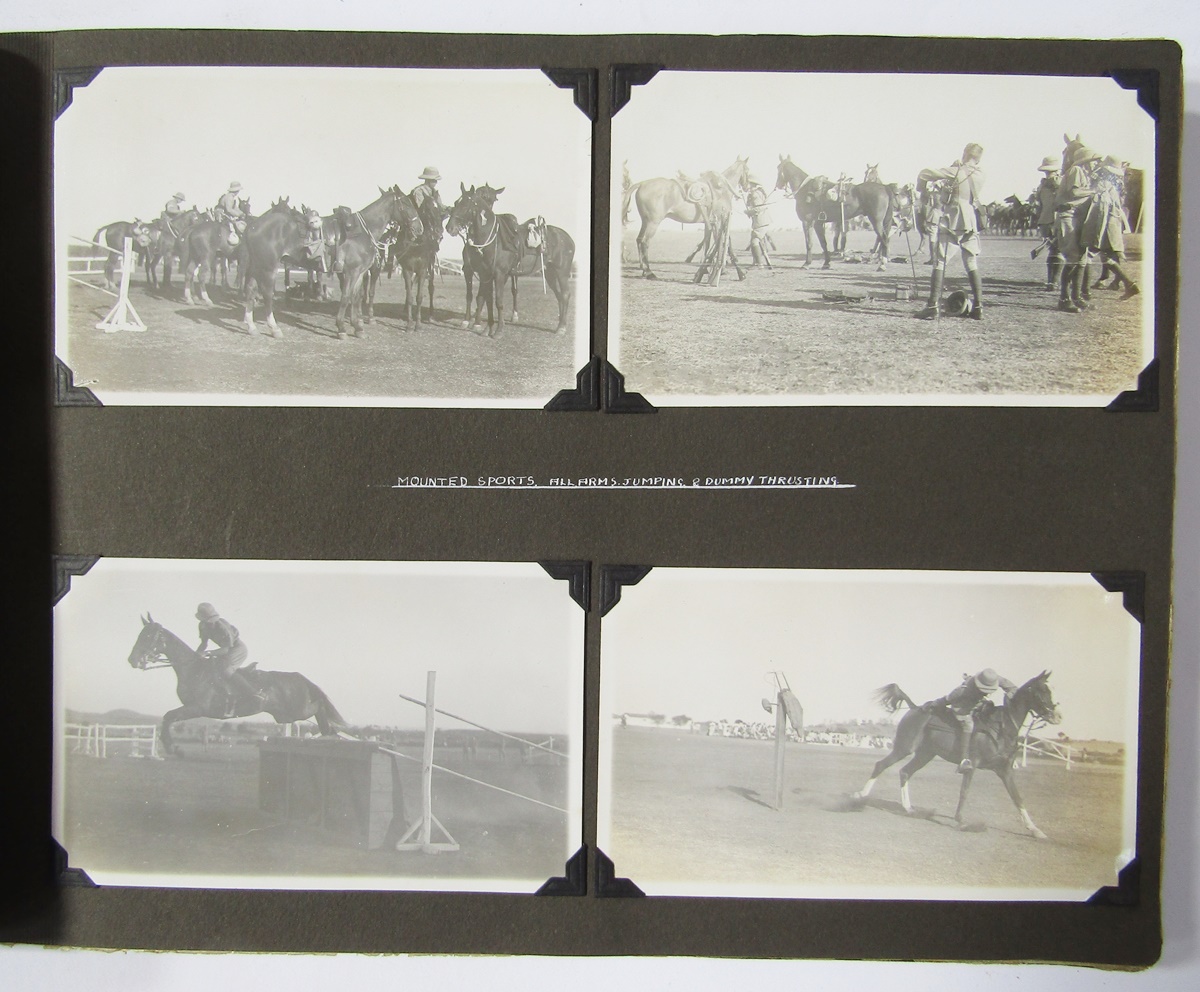 Extensive photograph album of 1st Royal Dragoons interest and dating to the 1920s/30s, tour of - Image 12 of 19