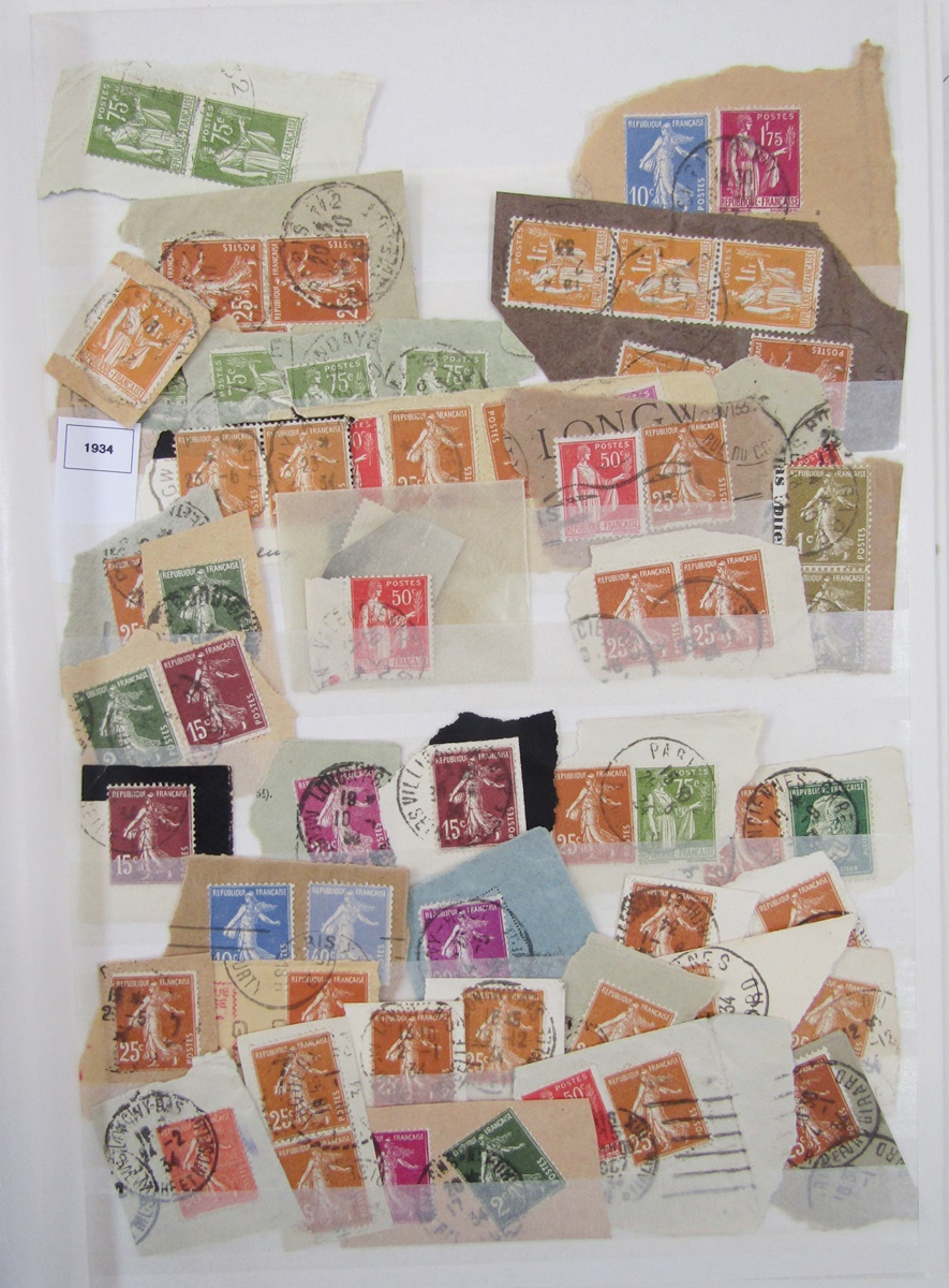 Stamps of France: Five large stockbooks of used “Sower” and other definitives plus commemoratives/ - Bild 5 aus 8